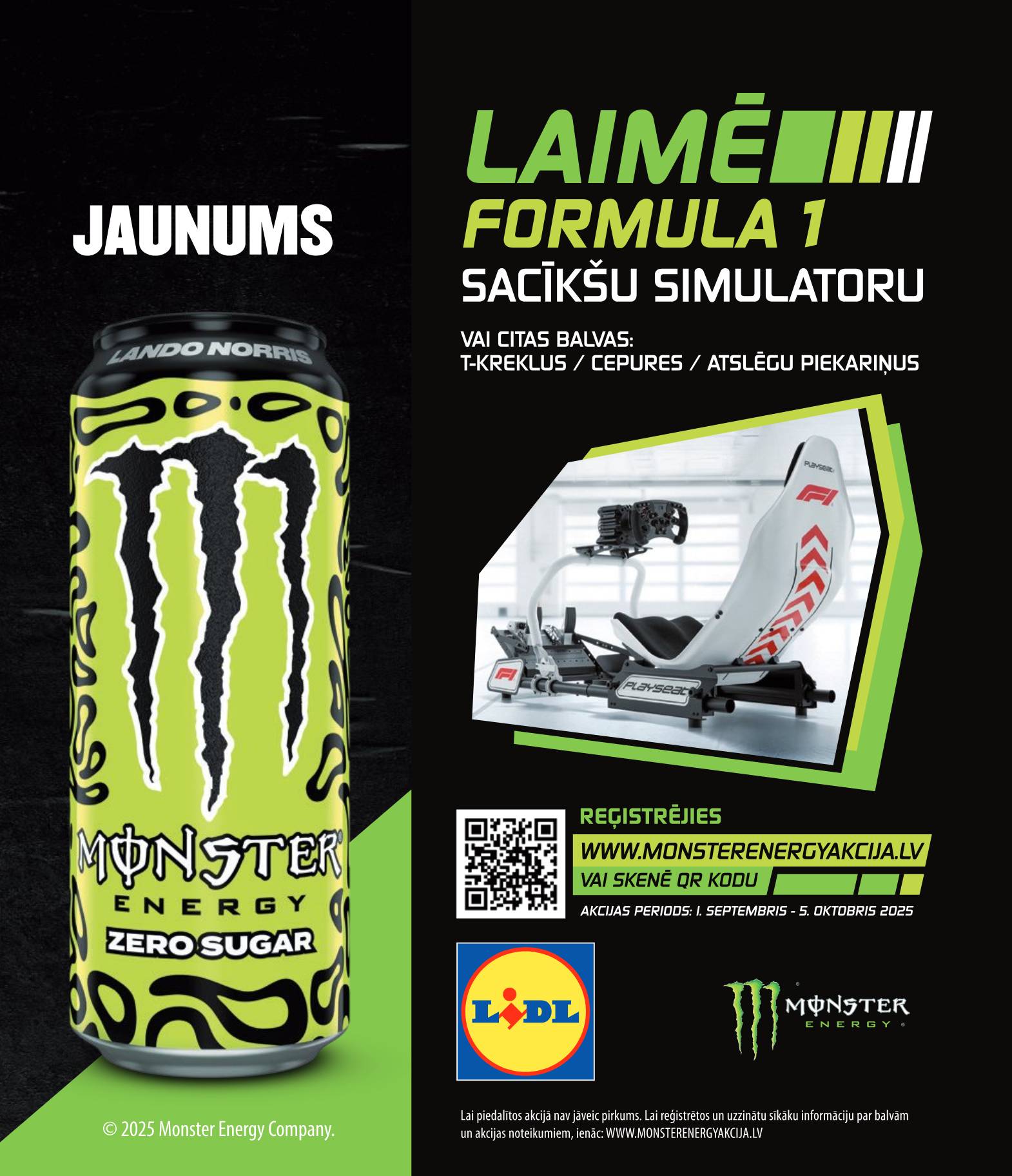 Laimē Formula 1 sacīkšu simulatoru!