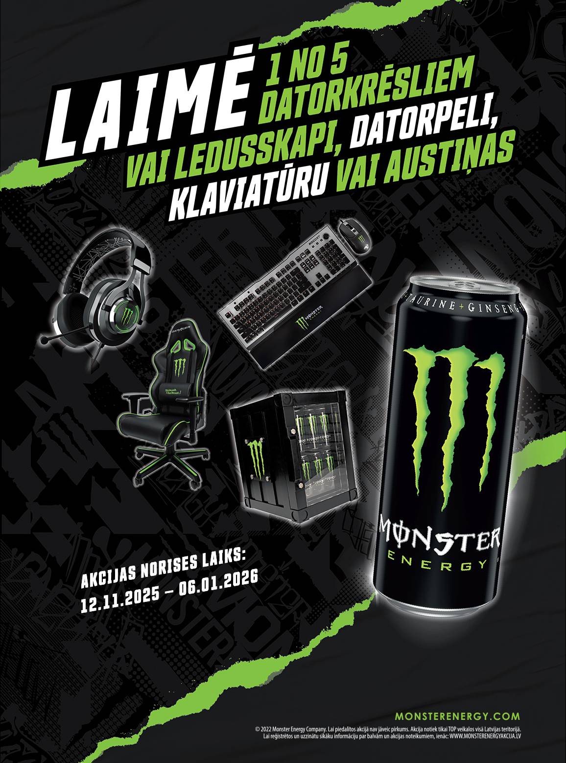 Laimē 1 no 5 datorkrēsliem vai ledusskapi, datorpeli, klaviatūru vai austiņas!