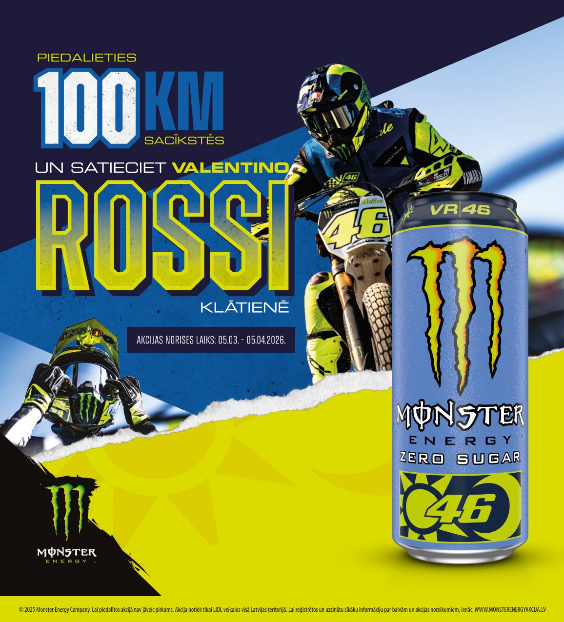 Piedalieties 100km sacīkstēs un satieciet Valentino Rossi klātienē!
